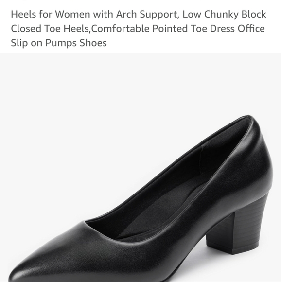 NWOT Brand new, never worn, Cusolemore Black Block Heels. - Picture 2 of 8